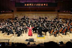Singer Tokiko Kato sings in China
