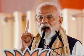 Narendra Modi Holds A Rally To Attack Trinamool Congress - India