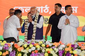 Narendra Modi Holds A Rally To Attack Trinamool Congress - India