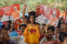 Narendra Modi Holds A Rally To Attack Trinamool Congress - India