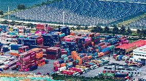 Shandong Free Trade Zone Qingdao Area Container Production Plant