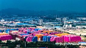 Shandong Free Trade Zone Qingdao Area Container Production Plant