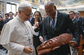 Pope Leo XIV Receives In Private Audience - Vatican