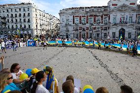 Ukrainian Independence Day in Madrid - Spain