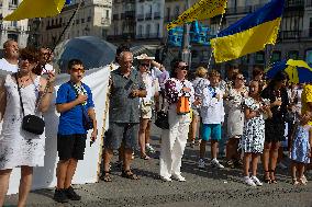 Ukrainian Independence Day in Madrid - Spain