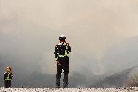 Fire in Zamora Remains Active - Spain