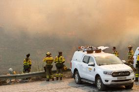 Fire in Zamora Remains Active - Spain