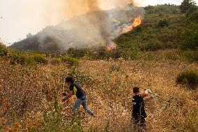 Wildfires Drive Evacuations in Leon