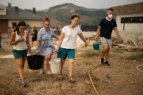 Wildfires Drive Evacuations in Leon