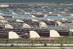 Greenhouse farm in North Korea