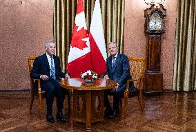 Canadian PM Carney Meets Polish PM Tusk - Warsaw