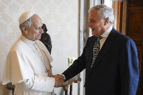 Pope Leo XIV Receives Antonio Tajani - Vatican