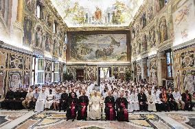 Pope Leo XIV Meets 360 Young French Altar Servers - Vatican