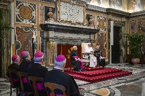 Pope Leo XIV Meets 360 Young French Altar Servers - Vatican