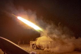 Azov Brigade Using BM-21 Grad - Ukraine