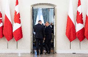 Canadian PM Carney Meets Polish PM Tusk - Warsaw