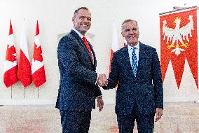 Canadian PM Carney Meets Polish PM Tusk - Warsaw