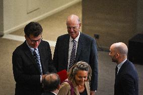 French PM Francois Bayrou presser in Paris FA