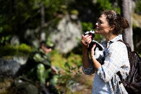 CROWN PRINCESS IN BJÖRNLANDETA NATURE RESERVE