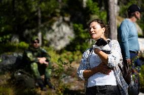 CROWN PRINCESS IN BJÖRNLANDETA NATURE RESERVE