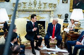 President Trump Meets With South Korean President Myung - DC