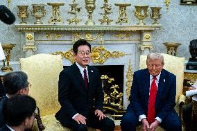 President Trump Meets With South Korean President Myung - DC