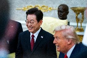 President Trump Meets With South Korean President Myung - DC