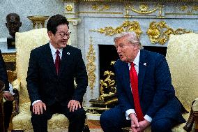 President Trump Meets With South Korean President Myung - DC