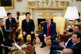President Trump Meets With South Korean President Myung - DC