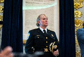 Trump Signs Executive Order In Oval Office - DC