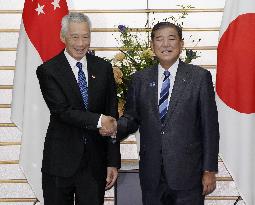 Japan PM Ishiba meets ex-Singapore PM Lee in Tokyo
