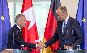 Mark Carney Meets Chancellor Merz in Berlin - Germany