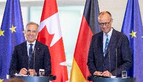 Mark Carney Meets Chancellor Merz in Berlin - Germany