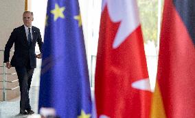 Mark Carney Meets Chancellor Merz in Berlin - Germany