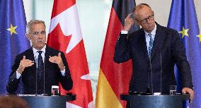 Mark Carney Meets Chancellor Merz in Berlin - Germany