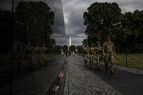 Members Of The National Guard On Patrol - DC