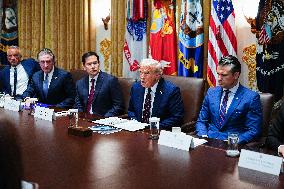 President Trump Chairs a Cabinet Meeting at the White House