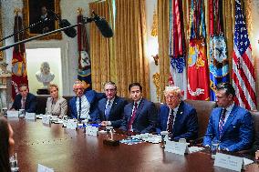President Trump Chairs a Cabinet Meeting at the White House