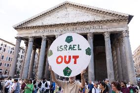Protest Against The Italy-Israel Soccer Match - Rome