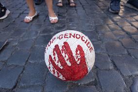 Protest Against The Italy-Israel Soccer Match - Rome