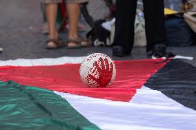 Protest Against The Italy-Israel Soccer Match - Rome