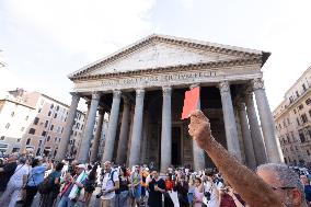 Protest Against The Italy-Israel Soccer Match - Rome