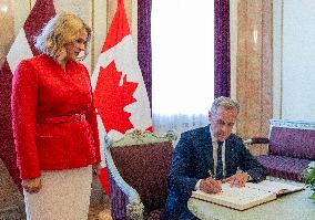 Canadian PM Mark Carney Visits Latvia - Riga