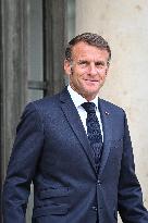 Emmanuel Macron welcomes Bassirou Diomaye Faye at the Elysee FA