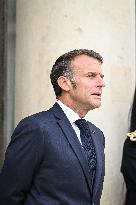 Emmanuel Macron welcomes Bassirou Diomaye Faye at the Elysee FA