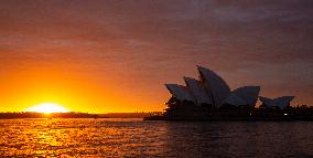 Morning Glow at The Opera House - Sydney