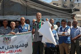 Rally in Solidarity with Journalists Killed by Israeli Strikes - Gaza