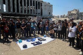 Rally in Solidarity with Journalists Killed by Israeli Strikes - Gaza