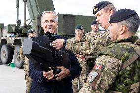 PM Mark Carney Visits Adazi Military Base - Germany