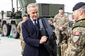 PM Mark Carney Visits Adazi Military Base - Germany